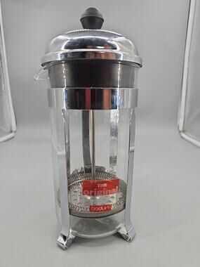 Bodum Original French Press Coffee Maker, 34 Ounce, Silver
